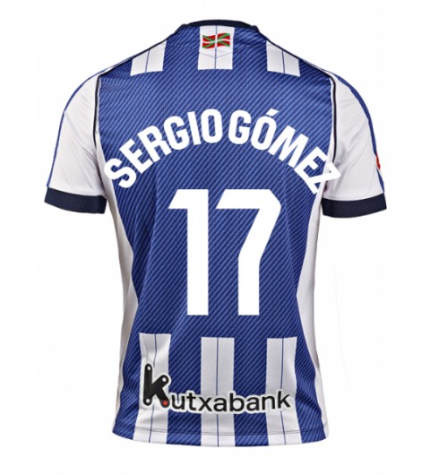 Real Sociedad Sergio Gomez #17 Domácí Dres 2025-26 Krátký Rukáv Real Sociedad Sergio Gomez #17 Domácí Dres 2025-26 Krátký Rukáv